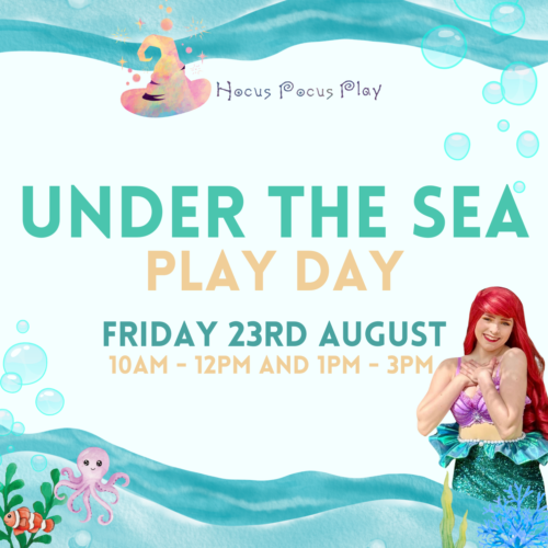 Under The Sea Play Day Firday 23rd August 10am-12pm and 1-3pm